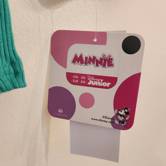 NWT Minnie Mouse Girls Sweatshirt Shorts Set Disney Disneyworld 4T - Picture 6 of 8